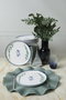 Hermia Juego de Servir Pasteles de 6 Piezas - Blanco, Azul y Verde